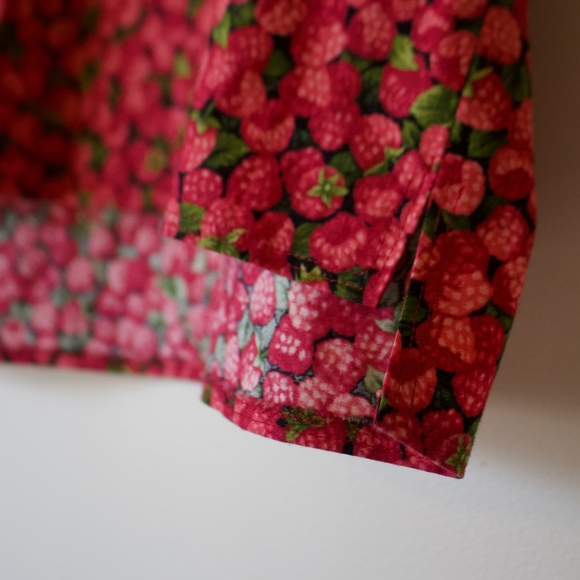 Handmade Cotton Raspberry Crop Top - Picture 5 of 5